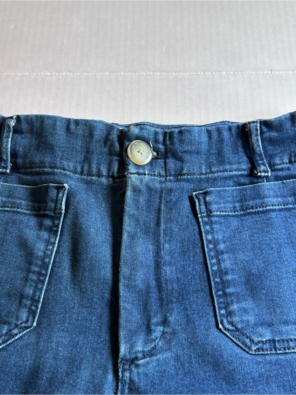 Anthropologie Maeve The Colette Wide Leg Crop Denim Jeans Size 31 26”inseam - Picture 3 of 8